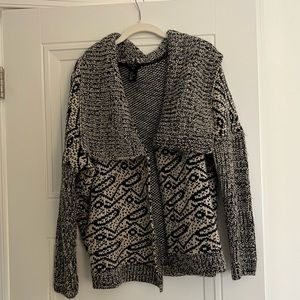 Oversized knit cardigan